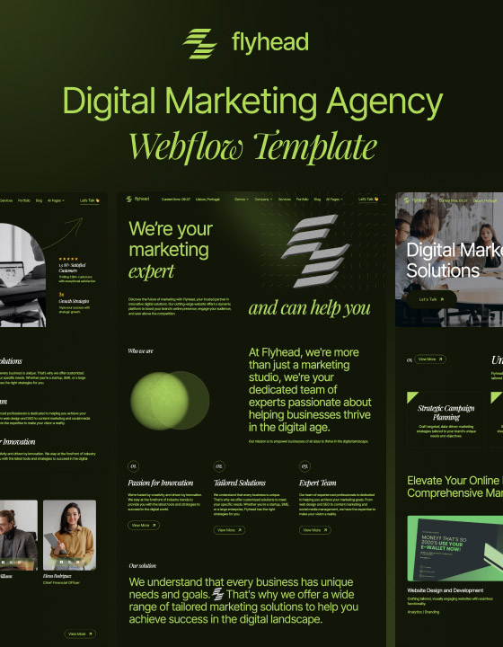 FlyHead 128 - Digital Marketing Agency Website Template