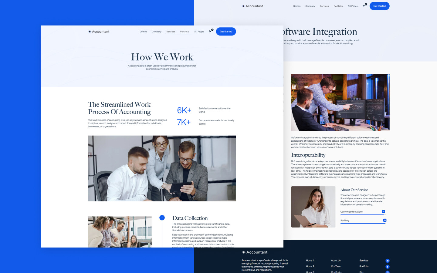 Accountant 128 - Business Accounting and Adviser Website Template