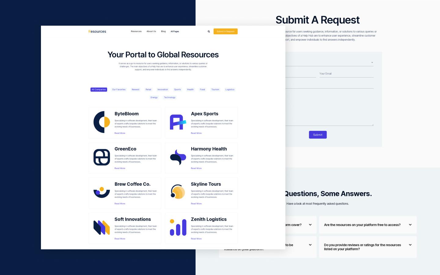 Resources 128 - Resources Website Template