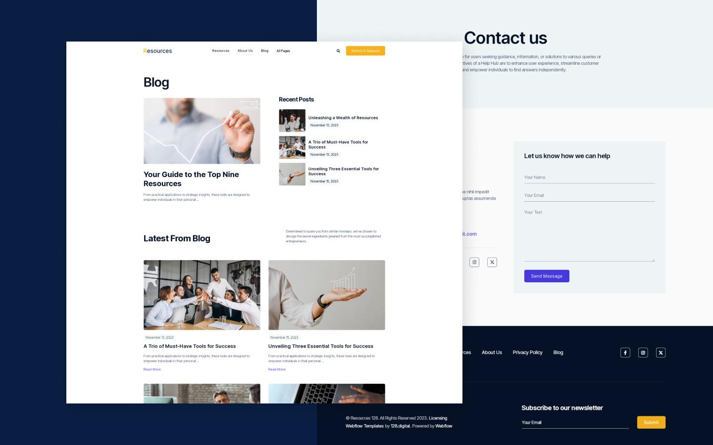 Resources 128 - Resources Website Template