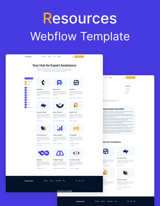 Resources 128 - Resources Website Template