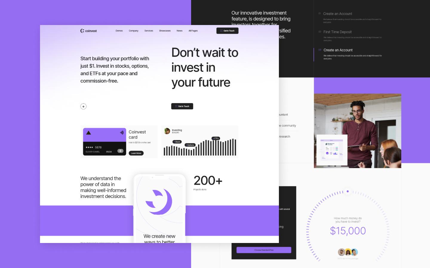 Coinvest 128 - Investments and Finance Consulting Website Template