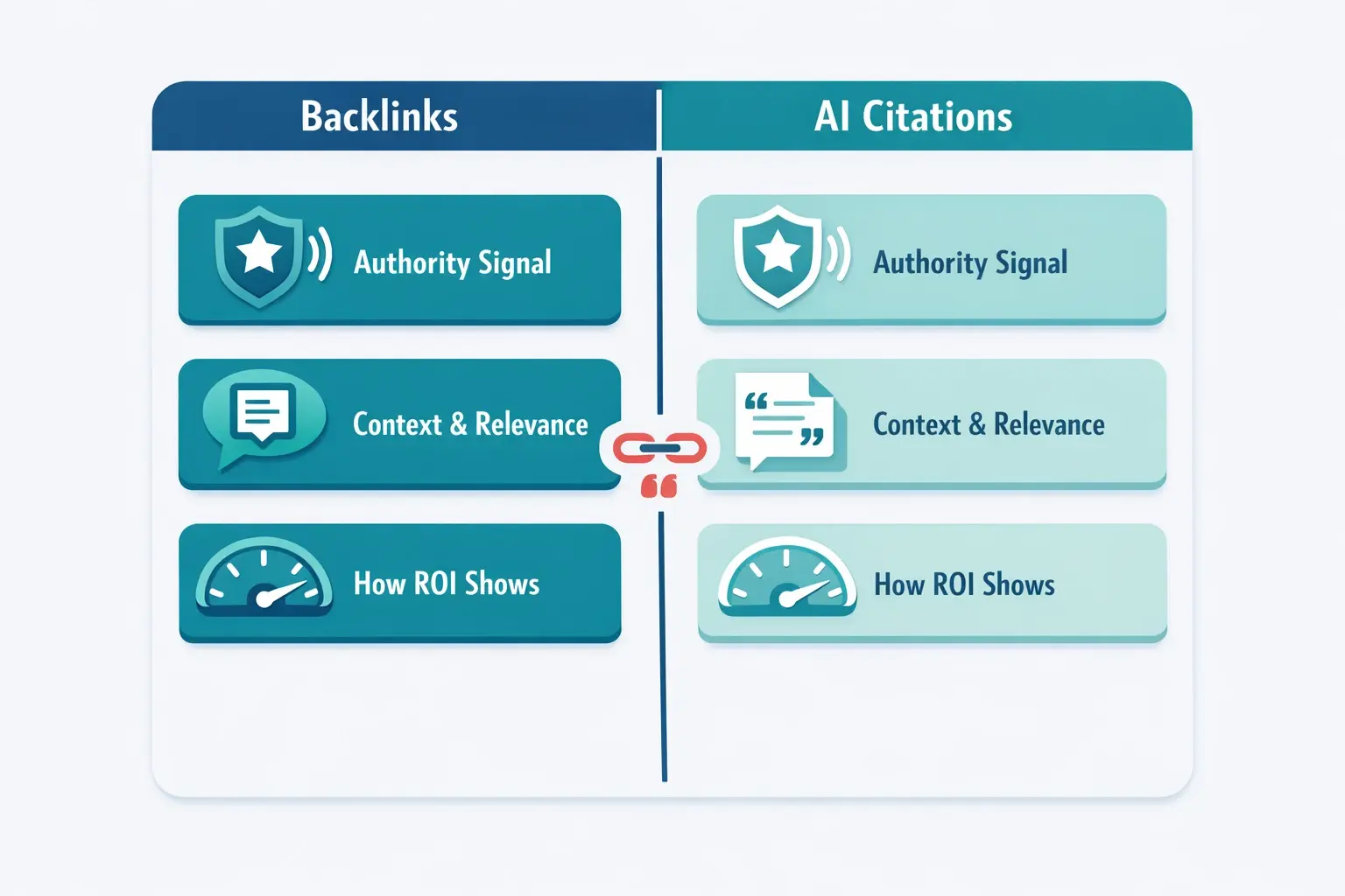 Backlinks and AI citations can both influence visibility, but they operate differently. This comparison helps readers separate classic link equity from citation-style references in AI-generated results—and see where they overlap.