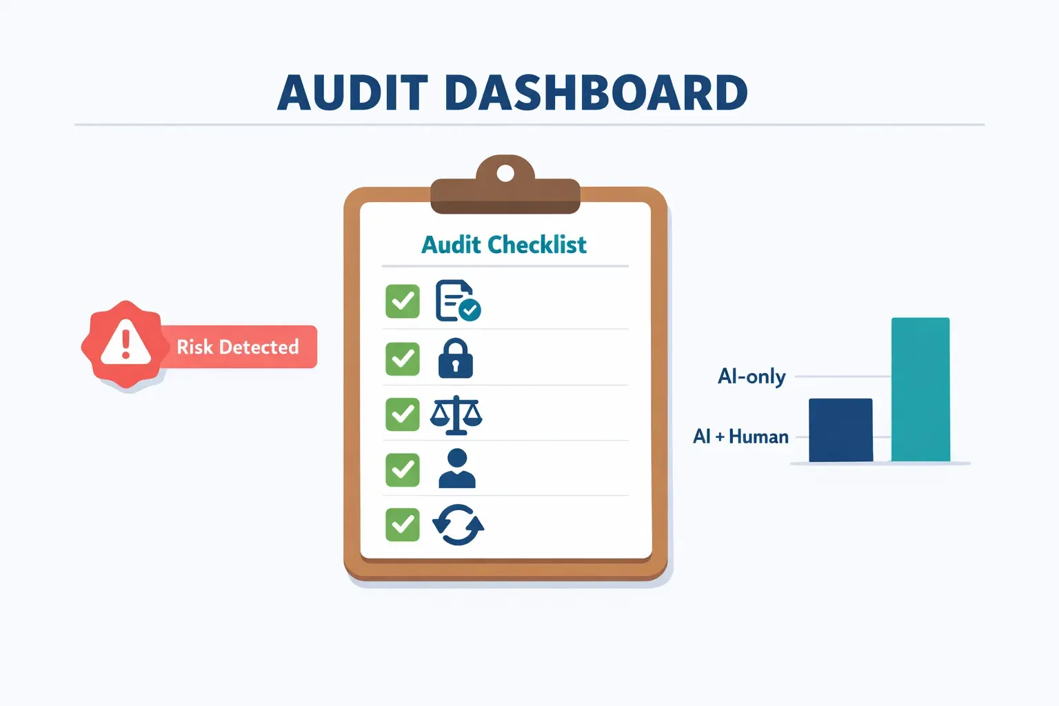 Before scaling AI outreach, audit it. A lightweight checklist plus a simple performance comparison reinforces a core lesson: ethical human oversight improves outcomes and reduces privacy and trust risks.