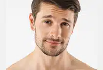 mans face 