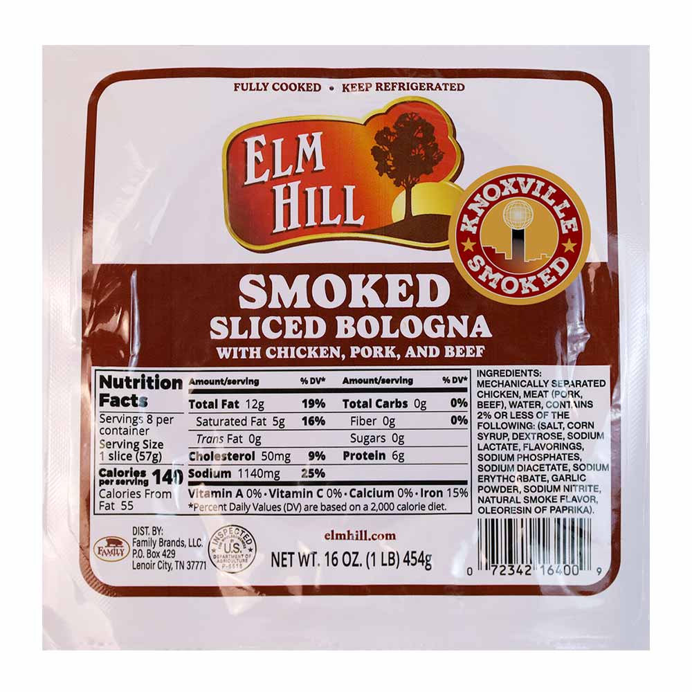 Knoxville Smoked - Elm Hill Smoked Sliced Bologna