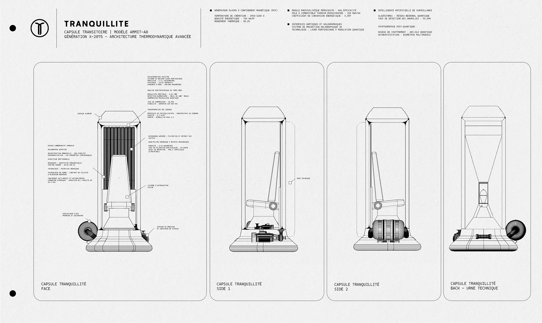 Tranquillité projet concept art illustration 3d blender schema