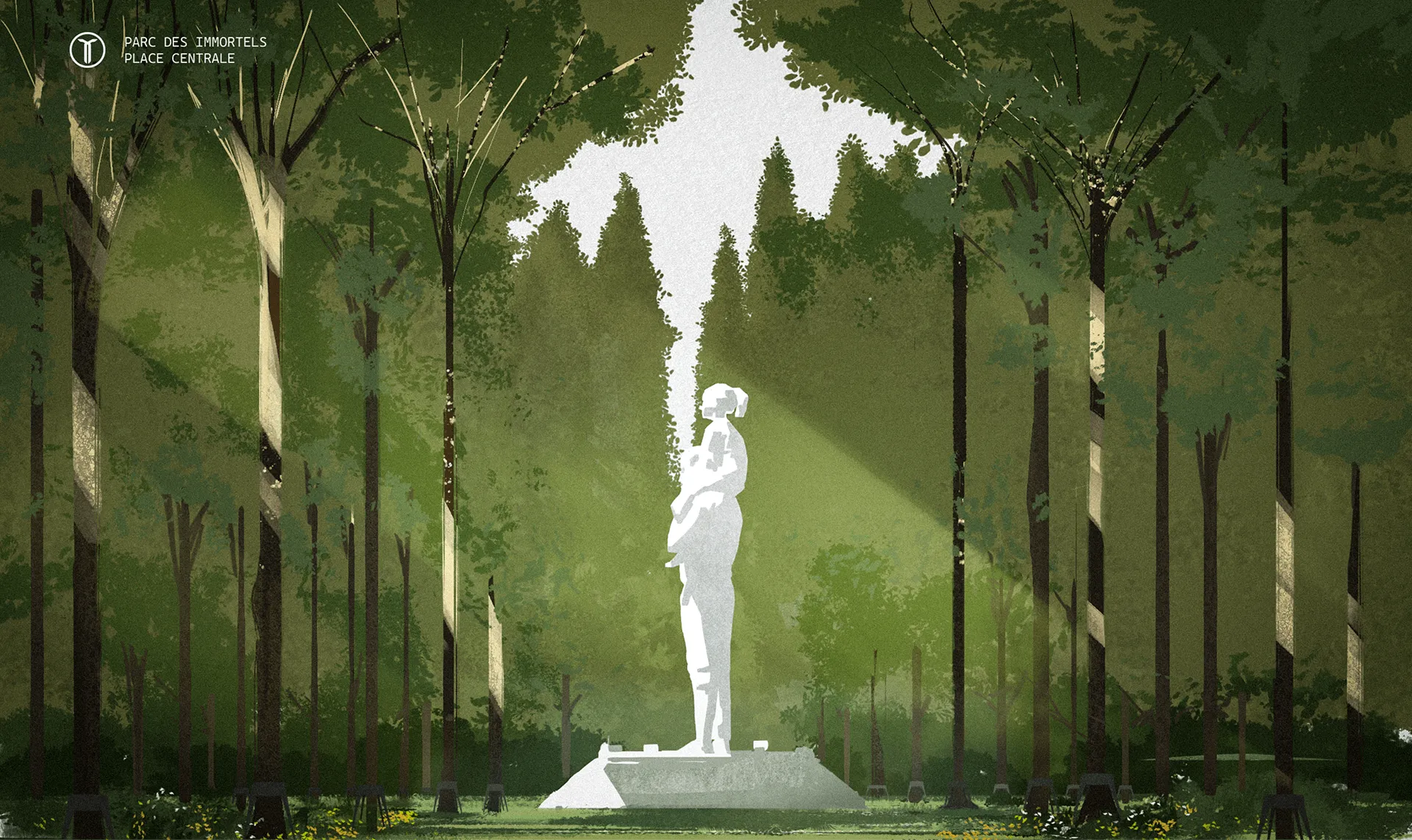 Tranquillité projet concept art illustration