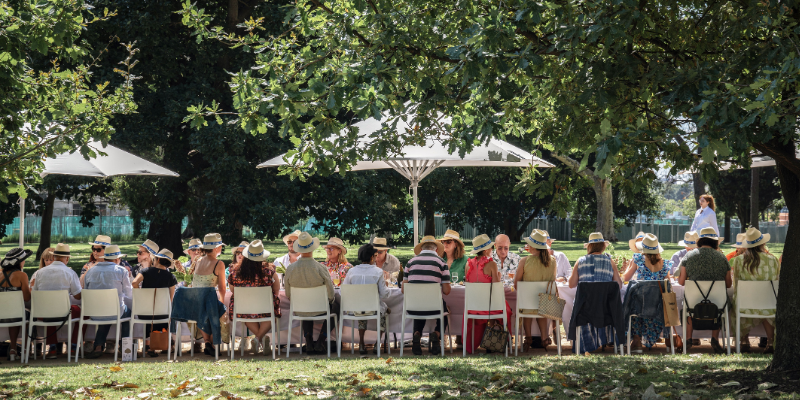 A long table lunch at Melbourne Food & Wine Festival.