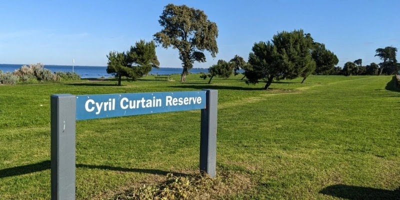 A lawn at the Cyril Curtain Reserve in Melbourne