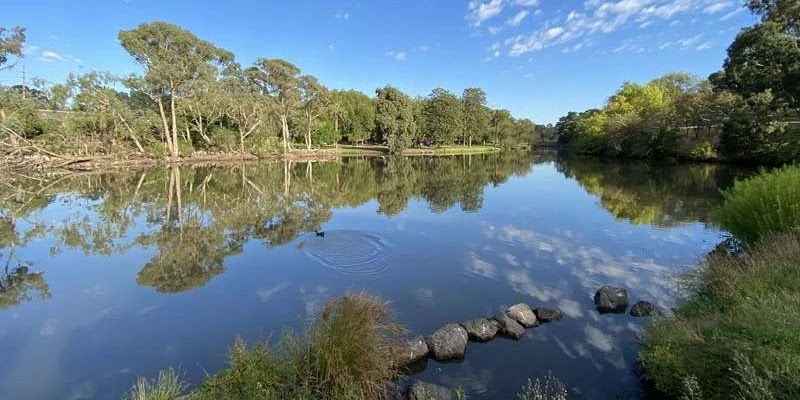 Lake at the Coburg parkrun in Melbourne