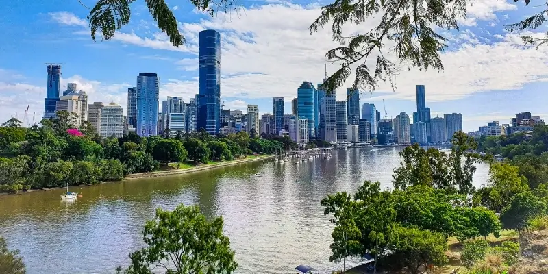 The Brisbane River viewed from Kangaroo Point