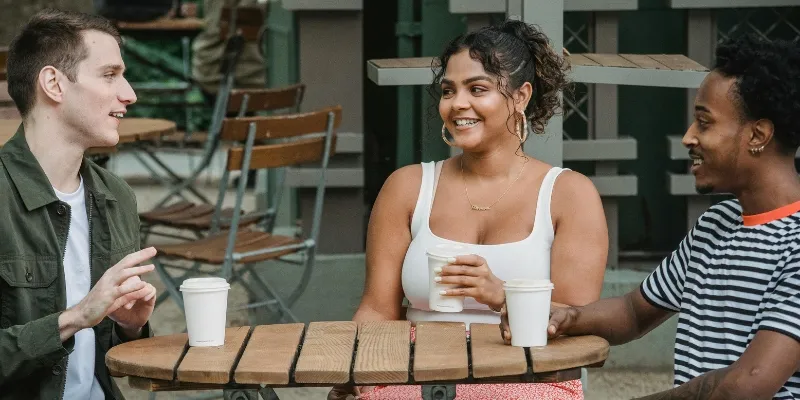 Outdoor café dining in Fortitude Valley during the day