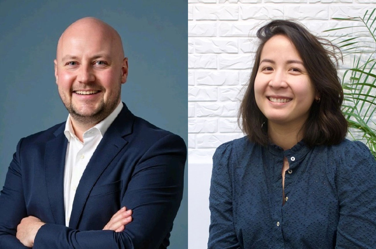 Pictures of Matthias Breir andJulie Truong