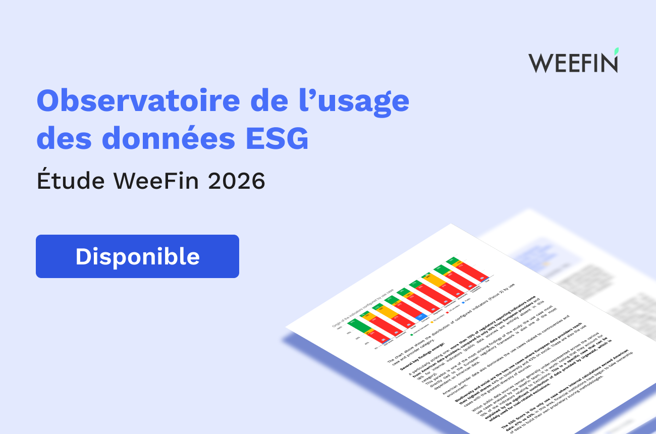 Observatoire 2026de l'Usage des données ESG