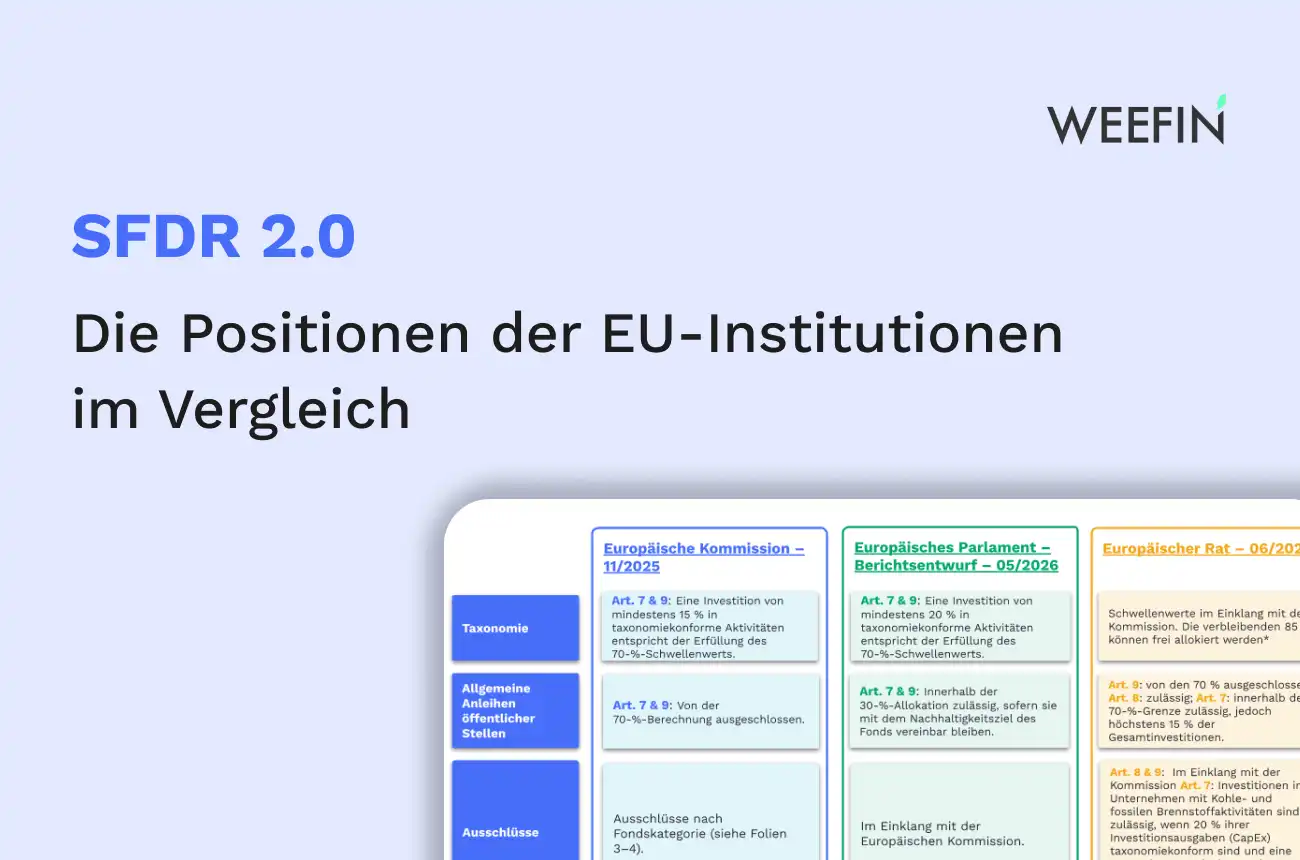 Vergleich der Vorschläge