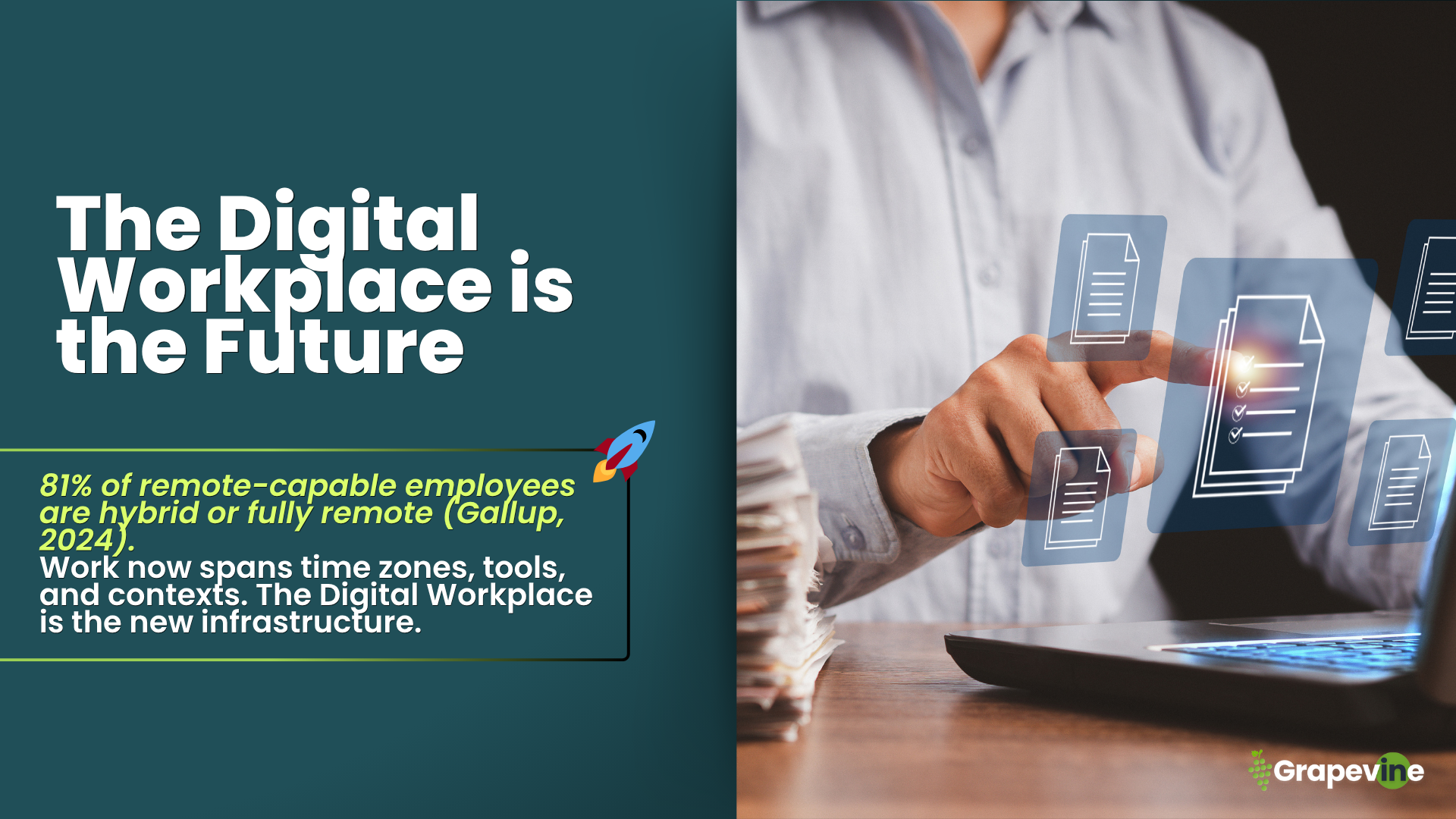 The intranet is dead. It failed to be the trusted source of truth teams need. Learn why the future belongs to the Digital Workplace / Virtual HQ, powered by frameworks like Sync, Align, Focus, Share, Connect, designed for distributed and hybrid work.