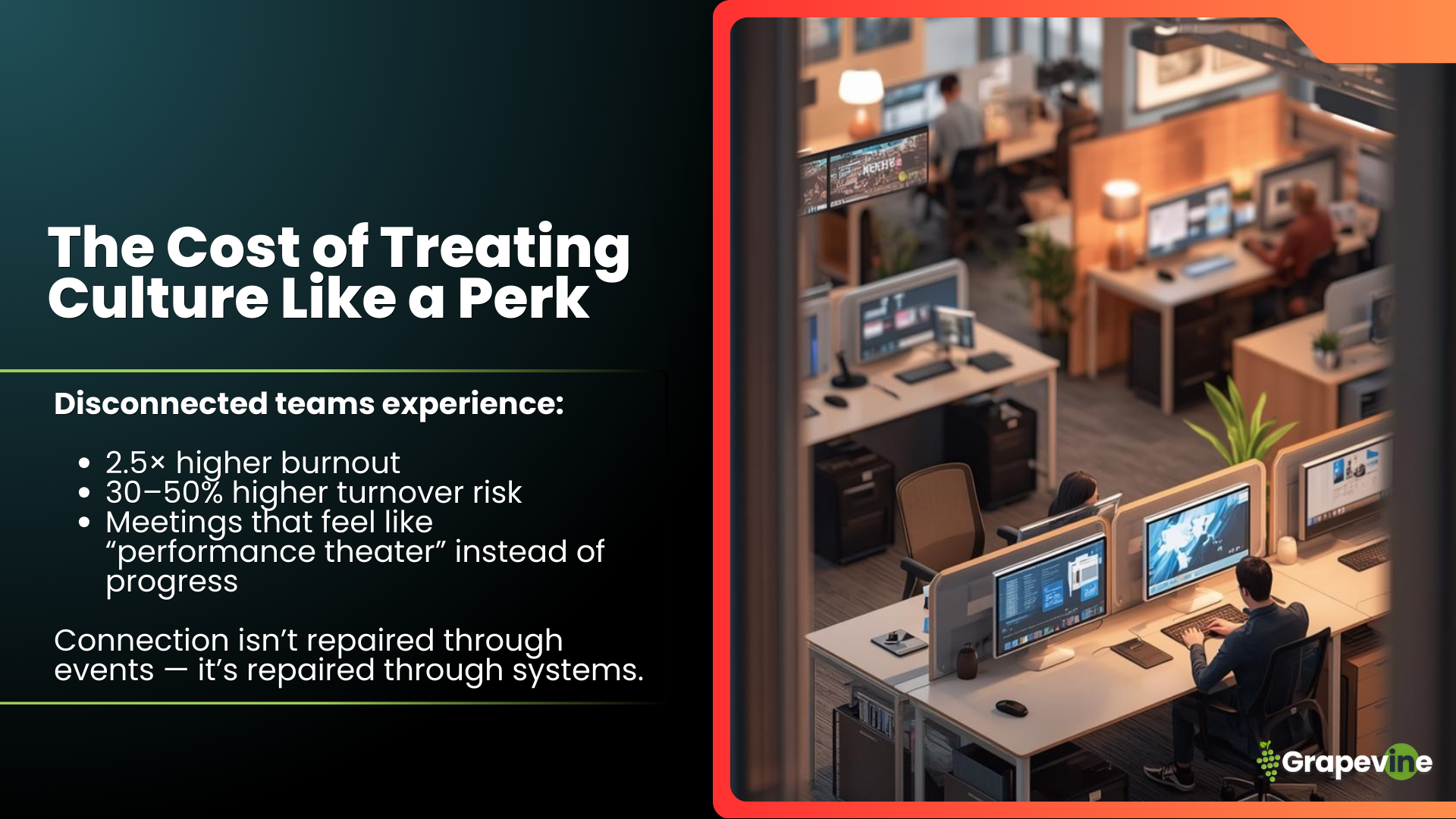 Discover how to design connection, culture, and belonging into the flow of work using the Grapevine Digital Workplace Framework™. Connect is the movement that turns alignment into loyalty, performance into pride, and digital workflows into a place people actually want to work.