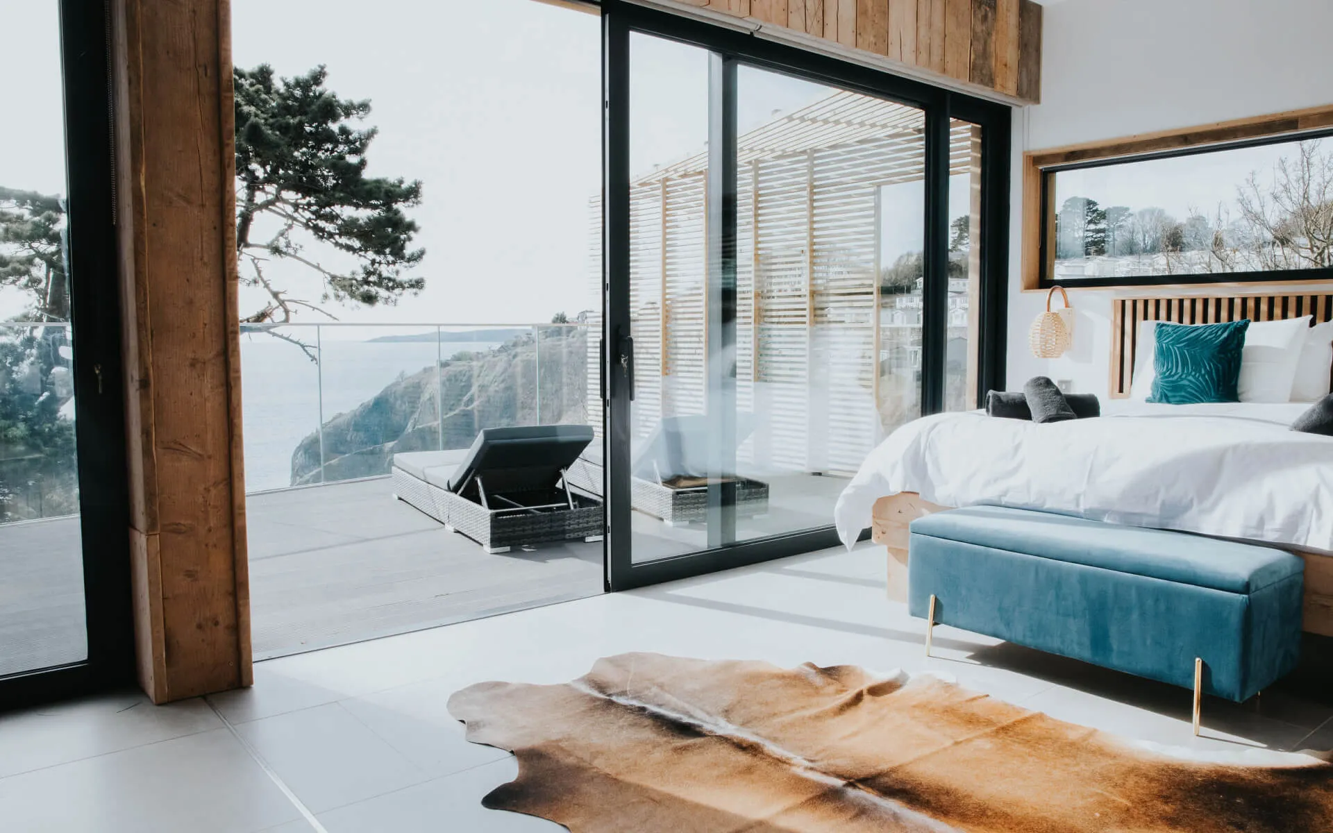Sea views from the bedroom