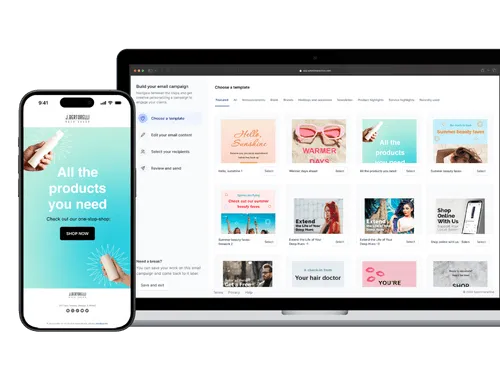 Customize your Client Connect email campaigns with industry-specific templates