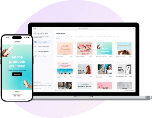 Client Connect email marketing dashboard for beauty professionals