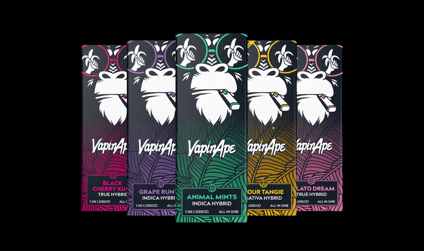 key visual key art poster tshirt bold vibrant ape Vape Packaging Mascot