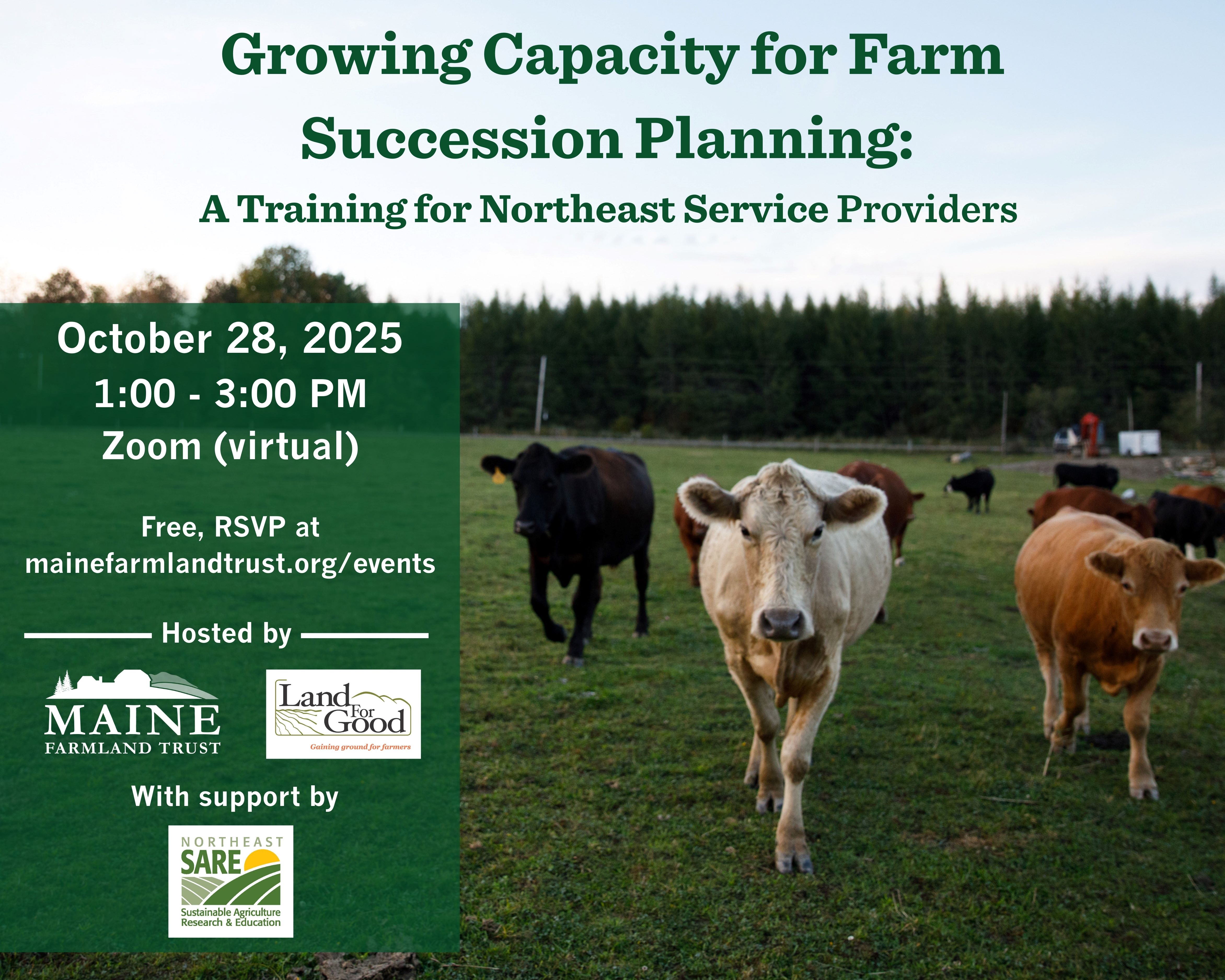 Growing Capacity for Farm Succession Planning: A Training for Northeast Service Providers
