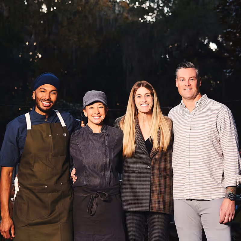Chef Leon C Brunson with catering event - Varona Designs