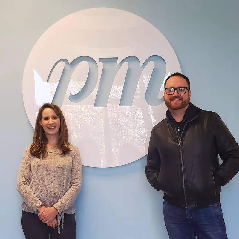 Potomac Music founder, Annie and John - Varona Designs