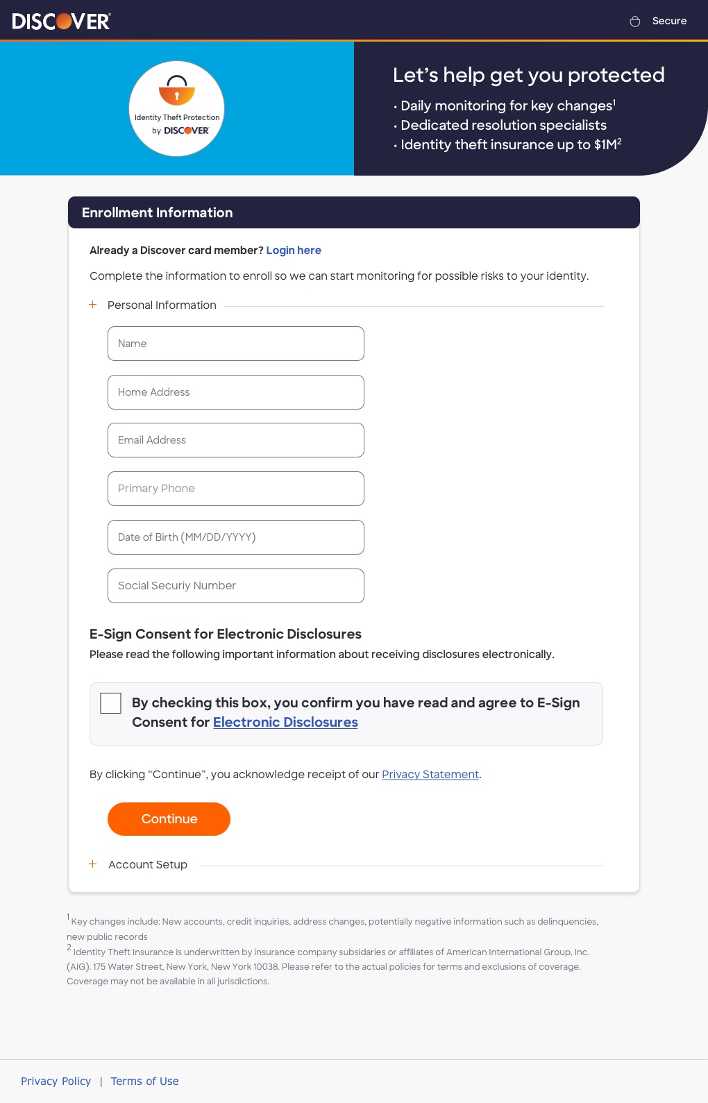 [NEEDS REVIEW] Prototype screen for the Identity Theft Protection project (could not preview image to confirm exact content)