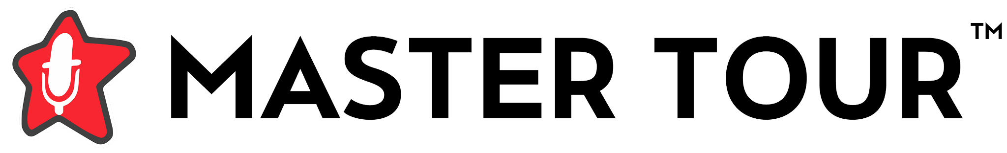 Original Master Tour logo, a hand-drawn red star with a thick dark outline and a microphone, next to the Master Tour wordmark