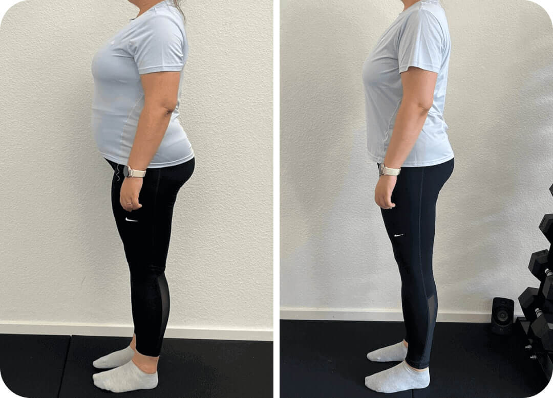 Workout transformation before after