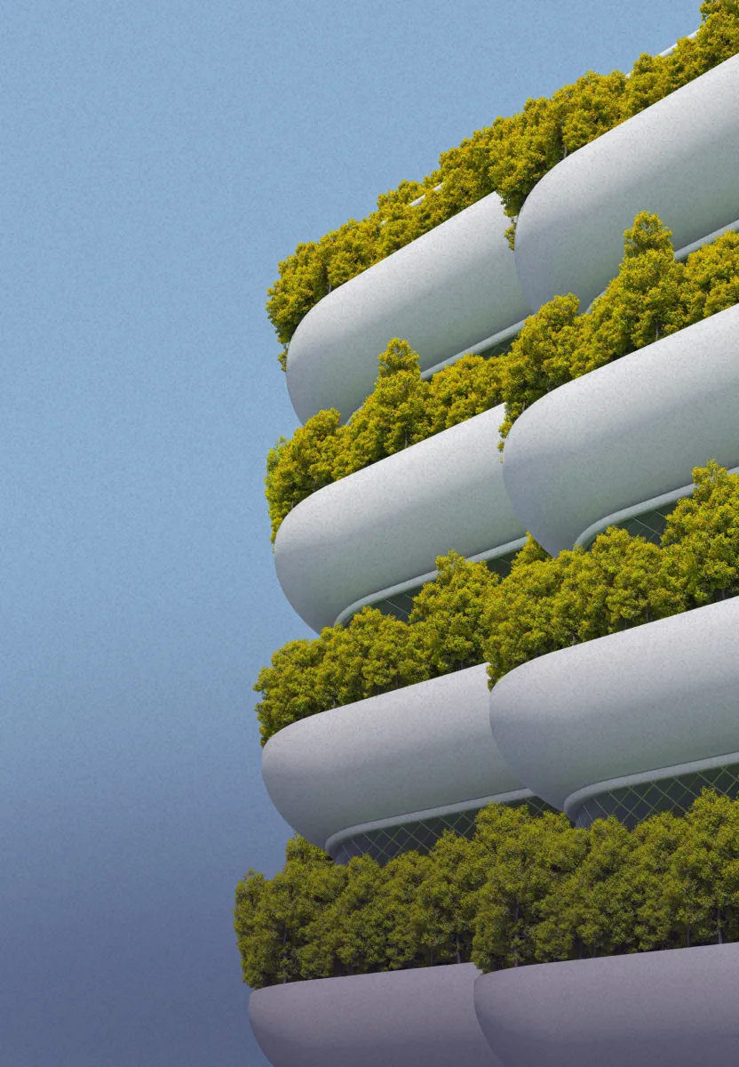 Futuristic balcony photo
