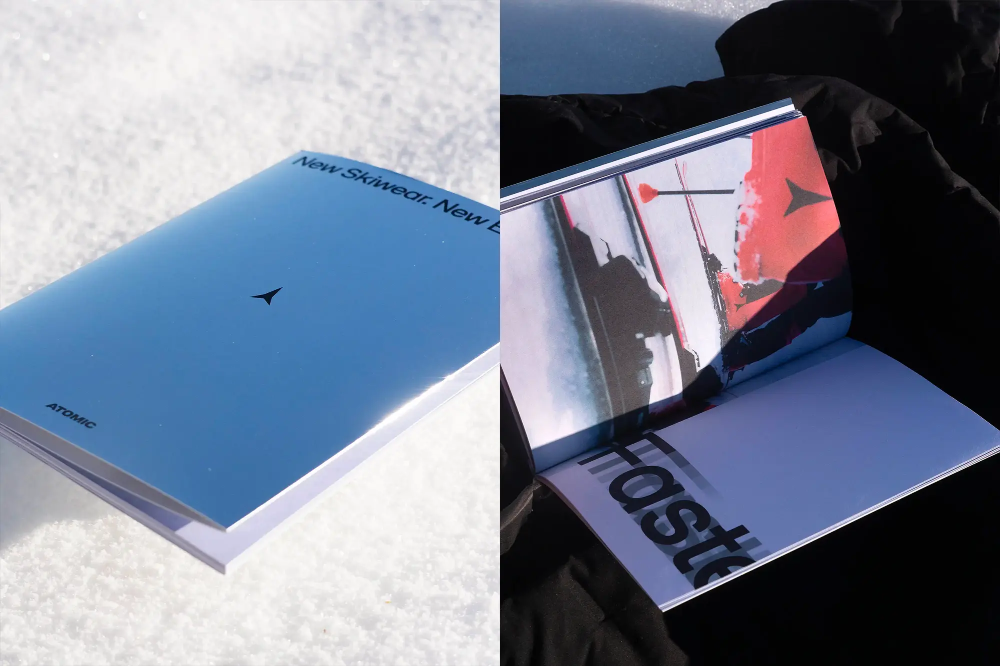 atomic ski booklet lookbook design