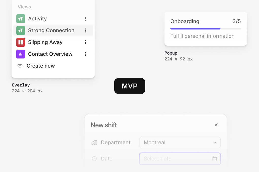 MVP feature prioritization in a product backlog
