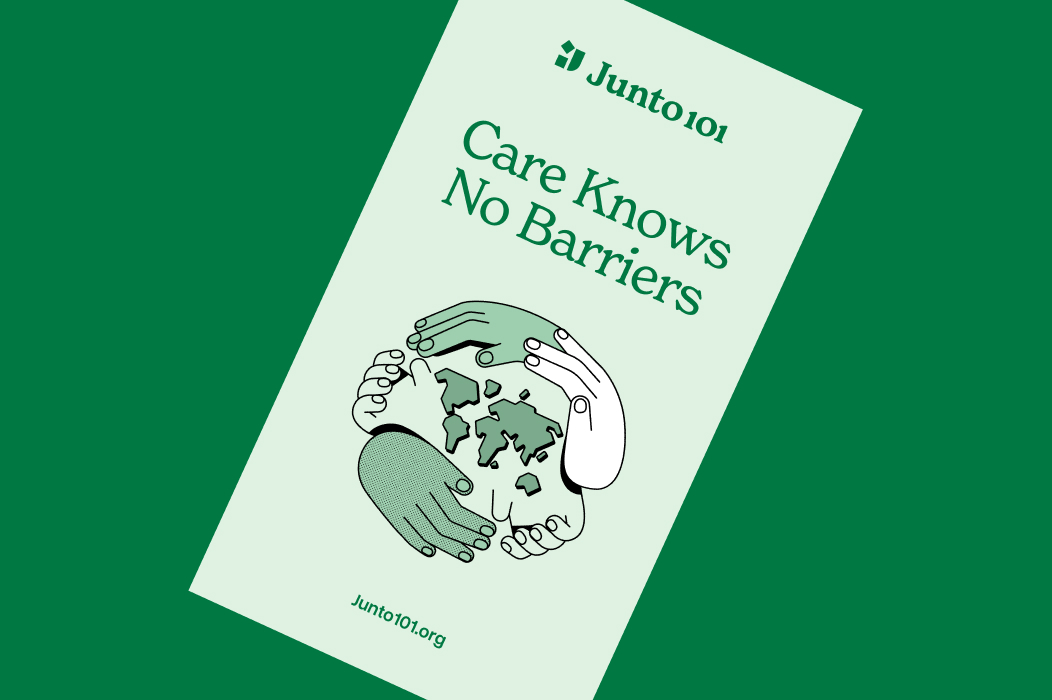Brand positioning poster: Care Knows No Barriers