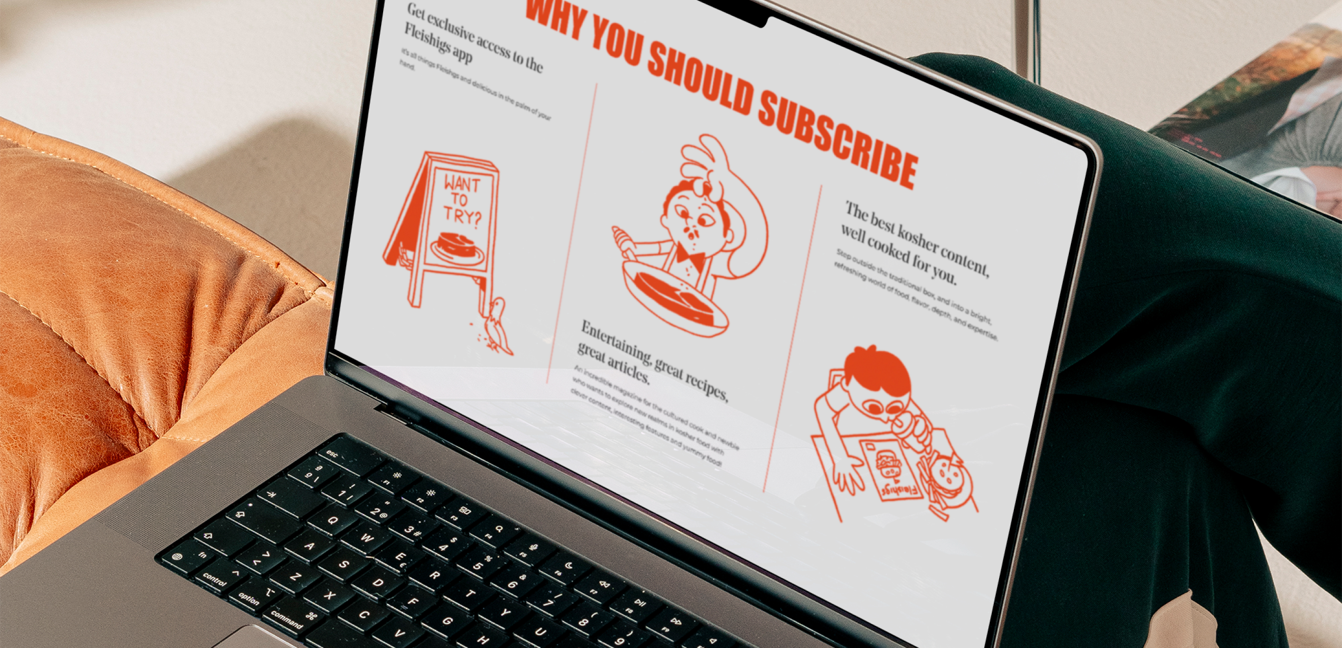 Laptop showing a website designed by Widehue