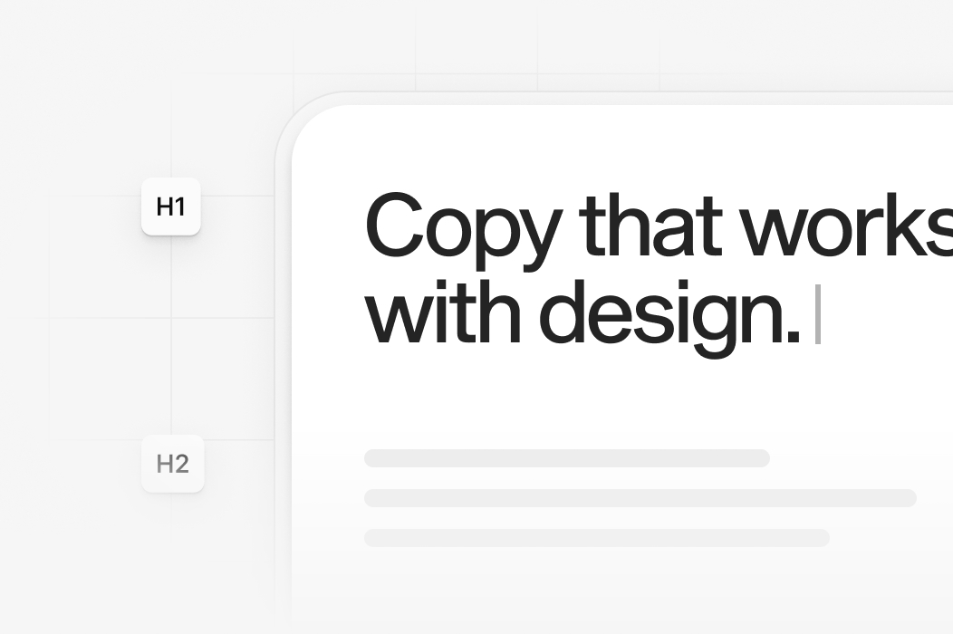 Website copywriting: copy that works with design