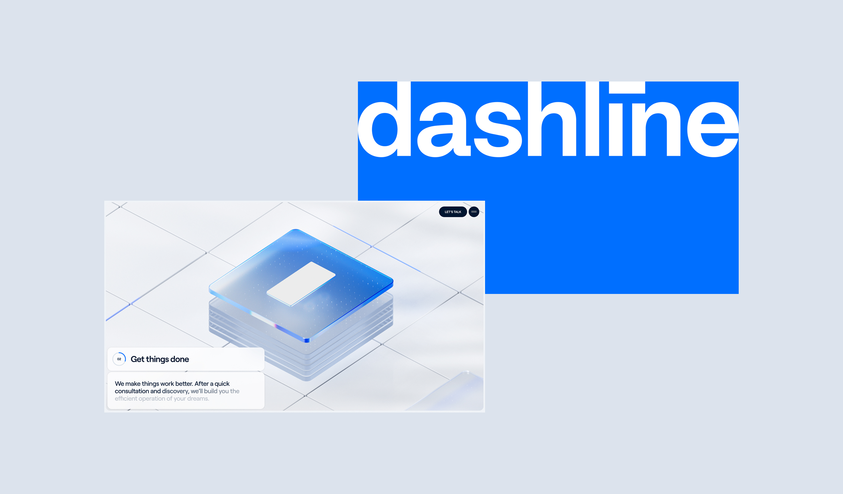 Dashline website design