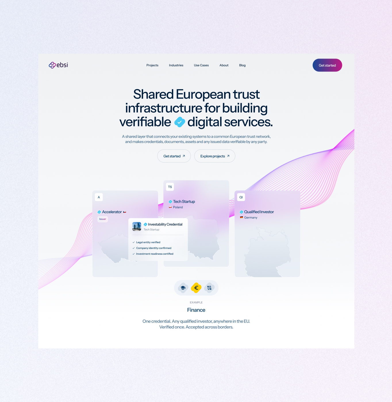 EBSI website design