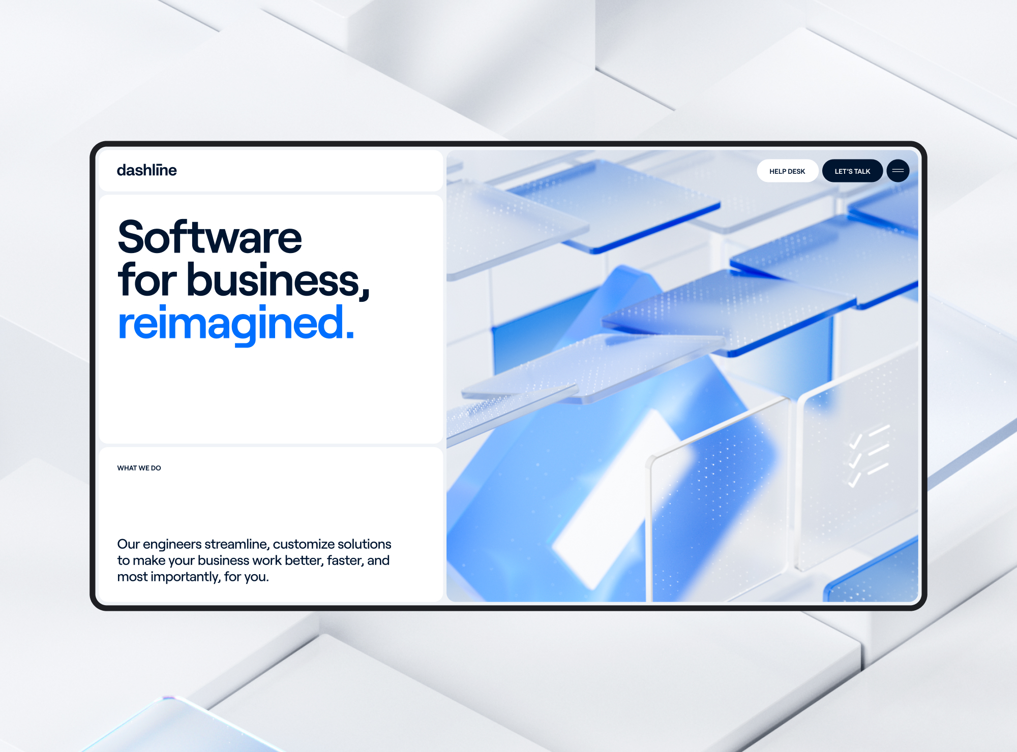 Dashline website: software for business, reimagined