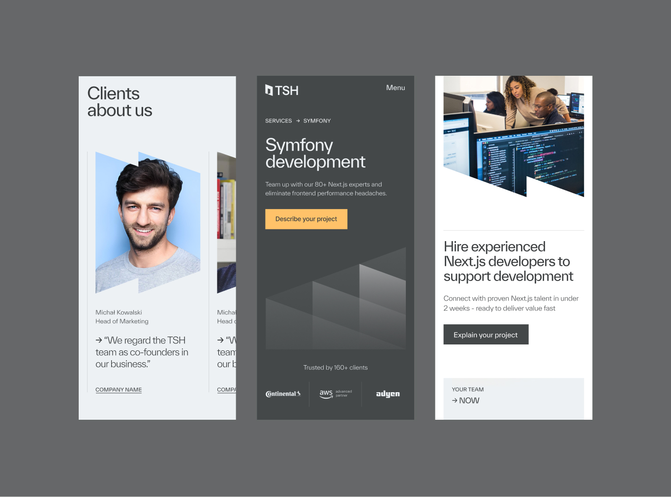 The Software House website on desktop and mobile