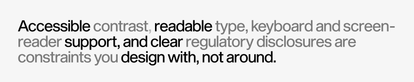 Accessibility is something you design with, not around
