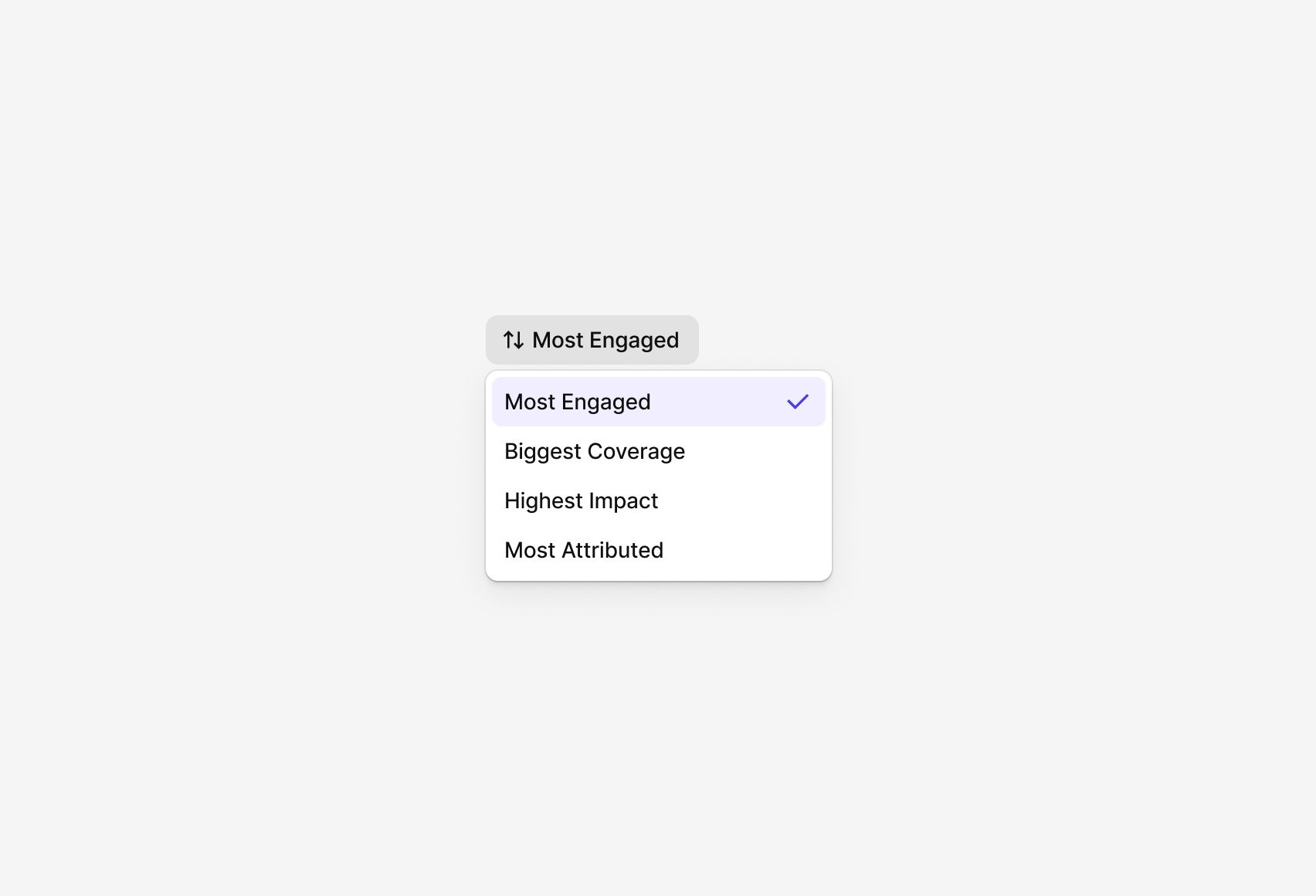 Simple sorting is designed for dashboards