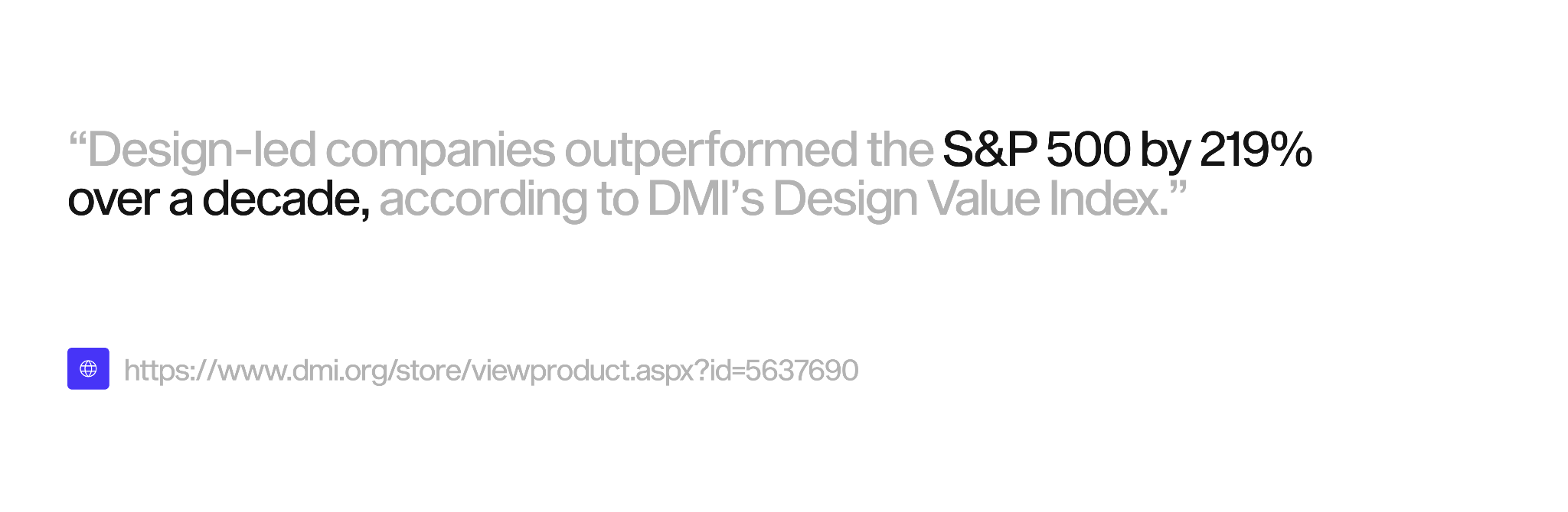 Design-led companies outperformed the S&P 500 by 219% over a decade