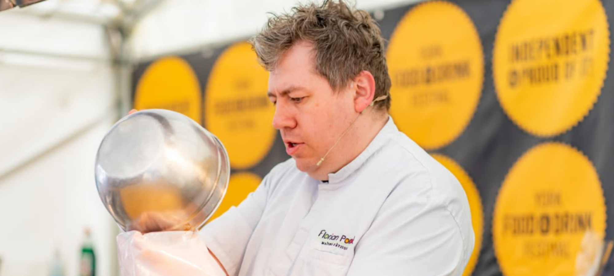 Man giving demonstration at York Food & Drink Festival