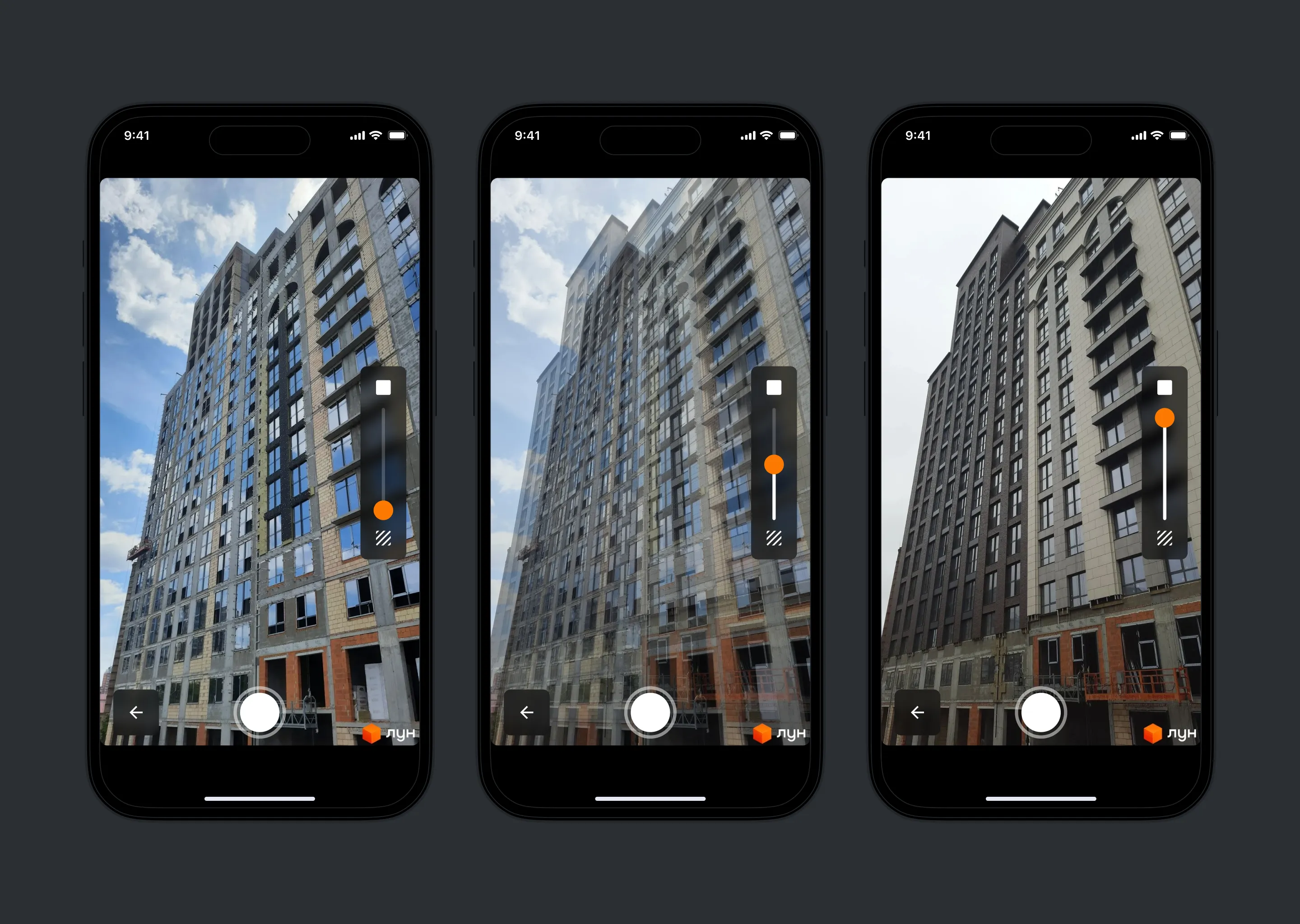 Mockups of mobile devices showcasing mobile app interface