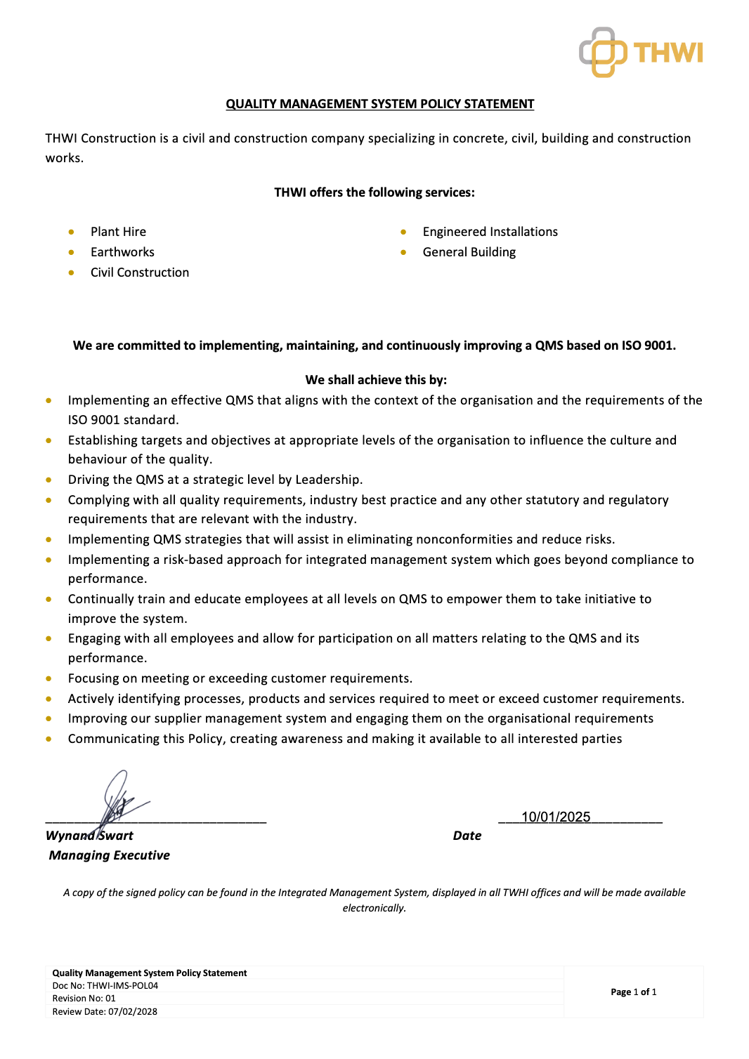 Sekta Group BEE Certificate