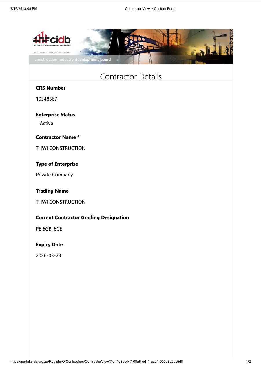 Sekta Group BEE Certificate
