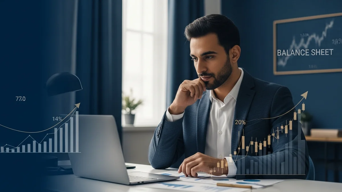 Investisseur musulman analysant le screening d'une action en bourse